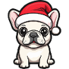 French Buldog Dog Christmas Cute