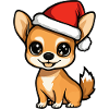 Chihuahua Dog Christmas Cute