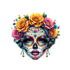 Dia-de-los-muertos-carnival-halloween art
