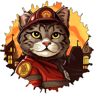 Gatto dei vigili del fuoco