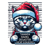 Santa Claus Funny Cats Christmas