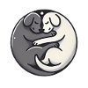 YinYang Sleeping Dogs Design