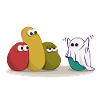 Halloween Ghost Comic Drawing