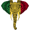 Mali Flag Elefant - Støt Mali