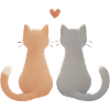 Amour et chats compagnons félins