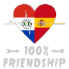 Paraguay and Spain 100% friendship