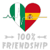 Nigeria and Spain 100% friendship