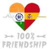 India and Spain 100% friendship