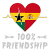 Ghana and Spain 100% friendship