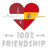 Latvia and Spain 100% friendship