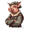 Medieval Artist Pig