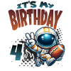 Astronaute 4e anniversaire Football