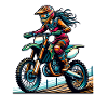 Motocross Women Girls Girl
