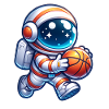 Basketboll astronaut