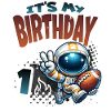 Astronaute 1er anniversaire Football