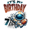 Astronaut 7th Birthday Football