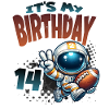 Astronaut 14th Birthday Football