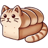 Cozy Cat Loaf Illustration