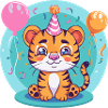 Tiger Birthday Comic