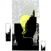 Moon Shadow: Abstract City Silhouette
