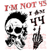 I Am 44 Plus Middle Finger - 45th Birthday