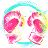 Kickboxing Cartoon Style