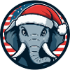Éléphant Animal de Noël