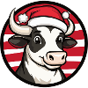 Cow Christmas Animal
