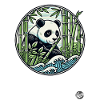 Panda im Bambus-Wald