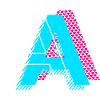 Pop Art Buchstabe A Geschenk
