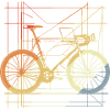 Dessin de vélo rétro