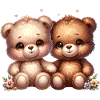 Cute Cuddly Bears Friendship Loving