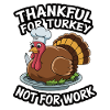 Dinde drôle de Thanksgiving