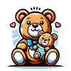 Cute Bears with Hearts