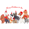 Christmas Dogs 1 sticker