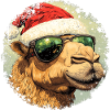 Kamel Weihnachtsmann