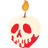 Kerze und Apfel
