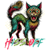 Psychedelic Cat Hiss Off Design