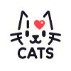 Charming cat love