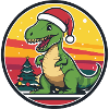 Dinosaur T-Rex Christmas Animal