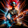 Cyberpunk rocker
