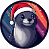 Phoque Animal de Noël
