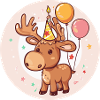 Moose Birthday Comic