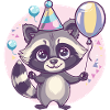 Raccoon Birthday Comic