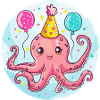 Octopus Birthday BD
