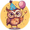 Owl Birthday Comic
