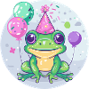 Frog Birthday Comic