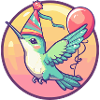 Hummingbird Bird Birthday Comic