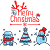 Merry Christmas red letters
