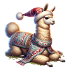 Llama Christmas Winter Gift